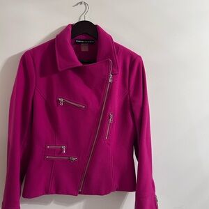 Blazer & Co Biker Jacket in Vibrant Pink